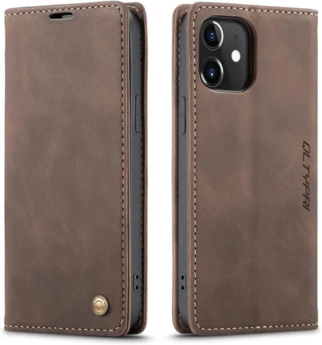 Vista 98 de QLTYPRI Para iPhone Air Case Wallet Con Tarjetero, Vintage PU Cuero Kickstand Cierre Magnético A Prueba De Golpes Folio Libro Funda Para IPhone 17