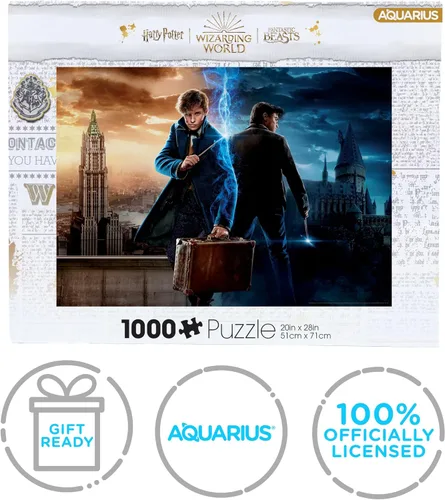 Vista 7 de AQUARIUS Harry Potter Wizarding World (rompecabezas de 1000 piezas) – Mercancía y coleccionables de Harry Potter con licencia oficial – Sin