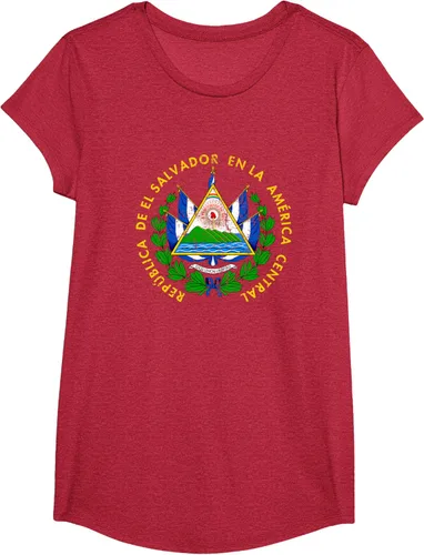 Vista 69 de Escudo de armas de El Salvador Salvadoran Distressed Design T-Shirt