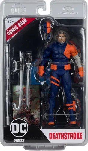 Vista 6 de McFarlane Toys - DC Direct Page Punchers Deathstroke (DC Rebirth) Figura de 7 pulgadas con cómic