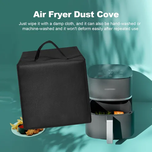Vista 6 de Cubierta antipolvo para olla a presión eléctrica para freidora de aire Chefman TurboX 4 en 1, resistente al agua, funda de nailon impermeable