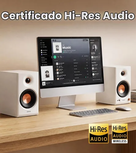 Vista 6 de Edifier MR4.5 Monitor de estudio biamplificado, altavoces de estantería RMS Blanco