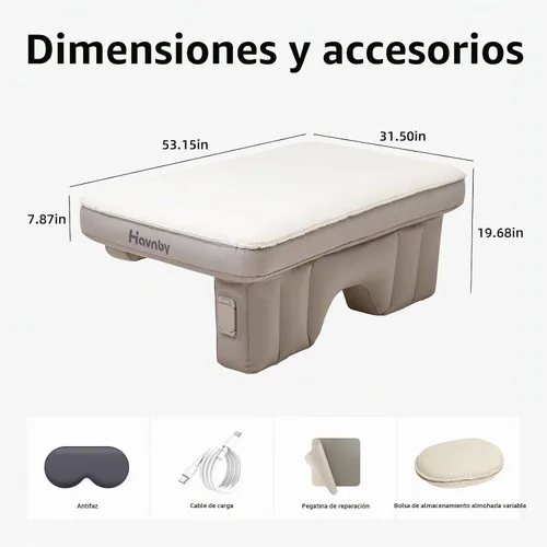 Vista 6 de Colchón de asiento trasero Havnby SnugNest para SUV