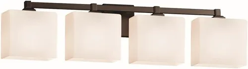 Vista 3 de Justice Design Group FSN-8434-55-OPAL-CROM Fusion - Barra de baño, cromo pulido