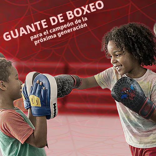 Vista 2 de Kids Boxing Gloves 6oz Boxing Gloves for Kickboxing Muay Thai MMA Bag Gloves for Punching Bag Negro