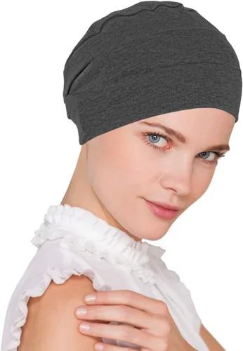 Vista 16 de Gorro de quimioterapia para mujer, tejido de algodón suave, turbante para dormir