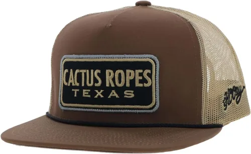 Vista 53 de HOOEY Adjustable Snapback Trucker Hat with Cactus Ropes Logo