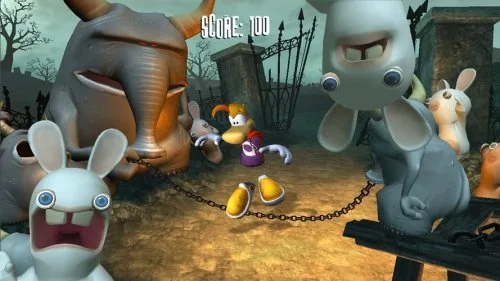 Vista 2 de Rayman Raving Rabbids - Xbox 360