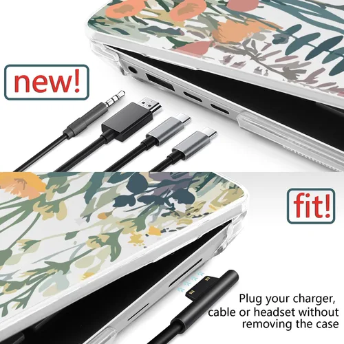 Vista 5 de Batianda Funda para portátil Microsoft Surface de 15 pulgadas para negocios 8ª edición 2026 y Surface Laptop 7 2024, carcasa protectora delgada