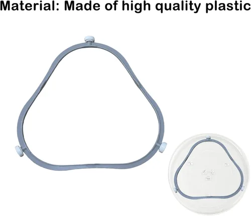 Vista 5 de Anillo de soporte para plato giratorio de microondas W11252182/8206227 de 7.48 pulgadas, pieza de repuesto de soporte de bandeja de vidrio, anillo