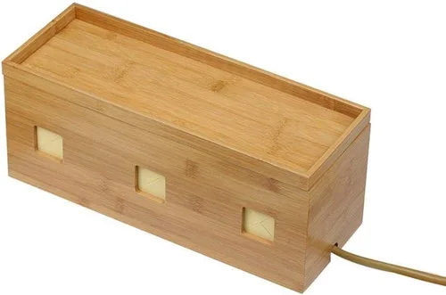 Vista 6 de G.U.S. Organizador de gestión de cajas de cables: oculta regletas de alimentación, cables. Tamaño grande para sala de TV, oficina en casa, trabajo