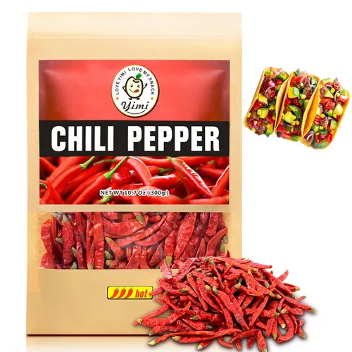 Vista 14 de Pimientos rojos secos de Yimi, especias picantes medias para la cocina multi 10,7 onzas