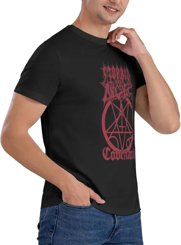 Vista 5 de PEYDEN Morbid Angel T Shirt Men Summer Fashion Breathable Cotton Round Neckline Shirt Sports Fitness Short Sleeve Tees
