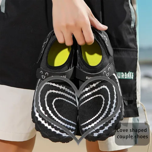 Vista 6 de Zapatos acuáticos transpirables de secado rápido para mujer y hombre, calcetines acuáticos suaves para senderismo, natación, playa, surf, yoga