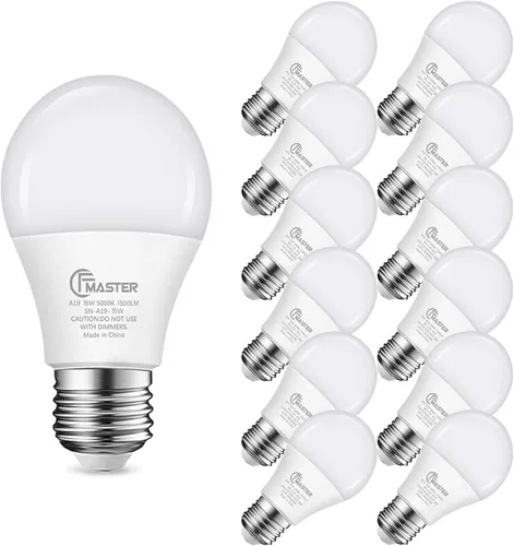 Vista 12 de Bombilla LED A19, bombilla LED equivalente a 75 W, 11 W 2700 K luz blanca cálida, 1100 lúmenes, bombillas no regulables, CRI 85+, sin parpadeo