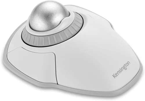Vista 7 de Kensington Orbit Wireless Trackball inalámbrico con anillo de desplazamiento - Gris Espacial (K72675WW), Negro/Gris Anillo de desplazamiento