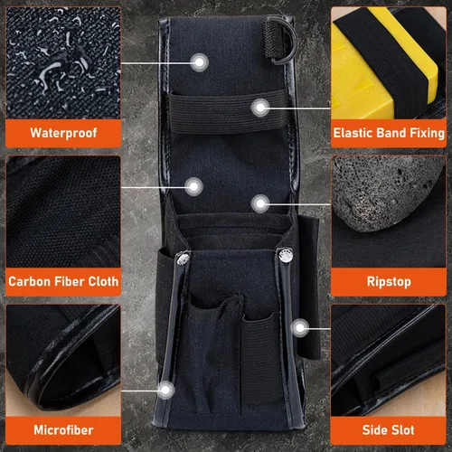 Vista 2 de Bolsa para cinturón de cuña de tala, ajustable para varios cinturones, bolsa de cuña de tala de árboles para cortar árboles