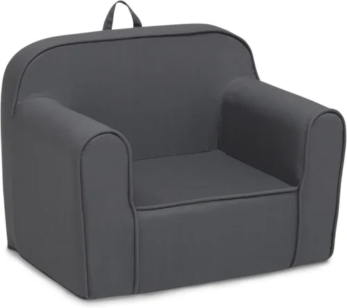 Vista 5 de Delta Children Silla Cozee para Niños para Edades de 18 Meses en Adelante, Gris Oscuro