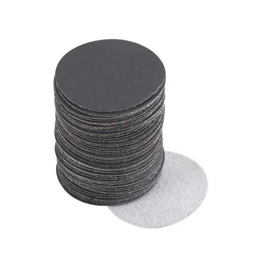 Vista 16 de uxcell Disco de lijado de gancho y bucle de 2 pulgadas, carburo de silicio húmedo/seco, grano 60, 50