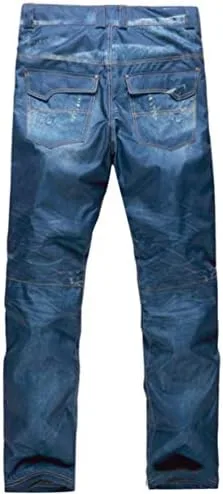Vista 4 de Mitef Men's Warm Thickened Ski Denim Pants Windproof Waterproof Snowboard Pants