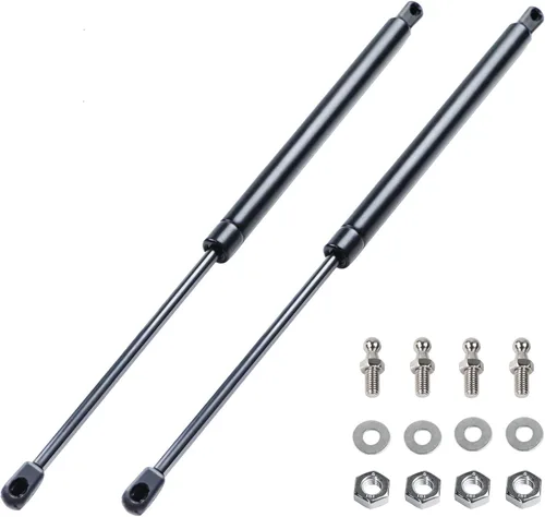 Vista 7 de Puntales amortiguadores de gas de 12 pulgadas y 24 libras, pistón hidráulico con soporte de tapa para caja de herramientas, cubierta de camión