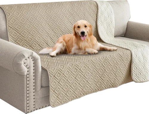 Vista 48 de Manta Impermeable para Sofá para Perros 2026 (30"x53") Cómoda Alfombrilla de Sofá de Dos Plazas para Mascotas con Respaldo Antideslizante, Forro