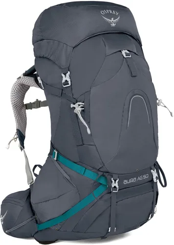 Vista 10 de Osprey Aura AG 50L Mochila de mochilero para mujer, gris Vestal, XS