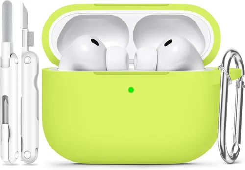 Vista 19 de Funda para AirPods Pro 3 (2025), funda protectora de silicona suave compatible con Estuche Apple AirPods Pro de 3ª generación con kit de limpieza