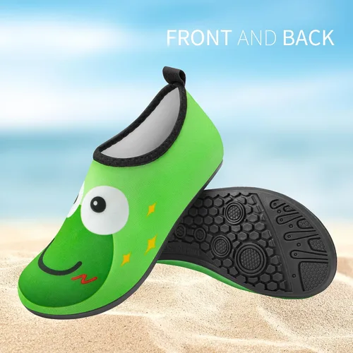 Vista 2 de ATHMILE Zapatos de agua para niños y niñas, calcetines acuáticos de secado rápido antideslizantes para playa, piscina, deportes al aire libre