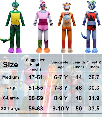 Vista 5 de Halloween Costume for Kids Music Game Character Cosplay Outfit