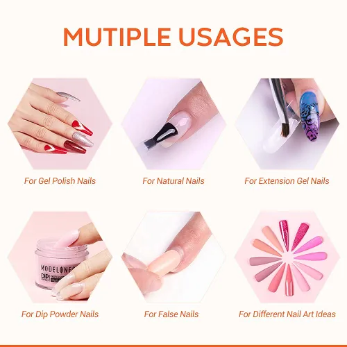 Vista 8 de modelones Juego de 3 bases y capa superior de gel mate de 0.5 fl oz