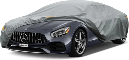 Vista 173 de Kayme Funda de Coche de Servicio Pesado Impermeable para Todo Tipo de Clima, Ajuste Personalizado para Tesla Model S, Cubierta Exterior Completa