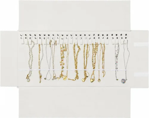 Vista 33 de UnionPlus Travel Necklaces Roll Organizer Anti-Tangle Air Blue Azul aire
