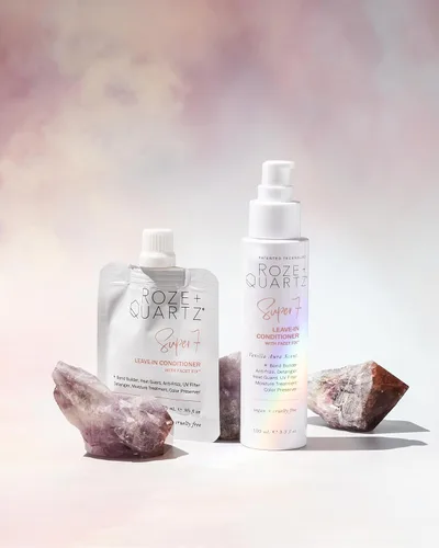 Vista 8 de Roze + Quartz® Acondicionador sin enjuague Super 7 • Siete beneficios para todo tipo de cabello (0.85 onzas)