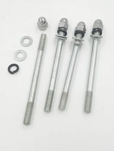Vista 2 de Juego de tornillos y pernos de doble extremo M8 para 66cc/80cc/YD100 Motor de gas Kit de motor de 2 tiempos para bicicleta motorizada