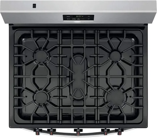 Vista 7 de Repuesto mejorado de rejilla 807412601 para piezas de estufa Frigidaire, 20 x 7.9 pulgadas, rejilla de quemador de superficie de hierro fundido