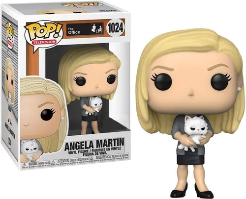 Vista 3 de Funko Pop! The Office Angela con Sprinkles Cat Exclusivo