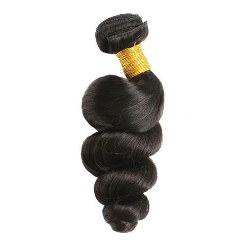 Vista 2 de Extensiones de cabello humano corto ondulado suelto, 1 Bunldes, 100% sin procesar, cabello virgen brasileño de 8 pulgadas, extensiones de cabello