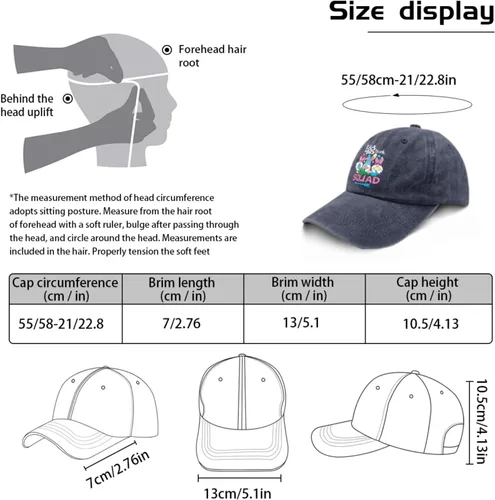 Vista 3 de Egg Hunt Squad Sun hat USA Cowboy hat Navy Blue Fishing hat Gifts for Him Cool Cap