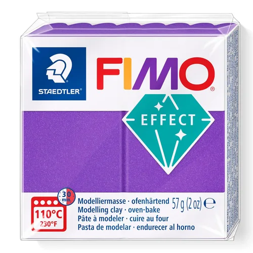 Vista 14 de STAEDTLER 8010-014 FIMO Effect - Arcilla de modelado polimérica endurecedora para horno, color blanco translúcido (1 bloque de 2.01 oz)