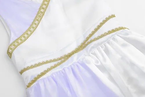 Vista 6 de ReliBeauty Disfraz de diosa griega para niños con diadema