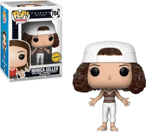 Vista 2 de Funko Pop! TV: Friends - Monica Geller - Figura de vinilo de edición limitada Chase Pop! (paquete con funda protectora compatible con Pop Box)