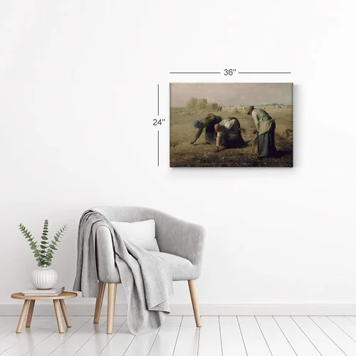 Vista 6 de Smile Art Design The Gleaners, Jean-Francois Millet - Lienzo de arte clásico, arte famoso de arte fino, pintura al óleo, arte de pared