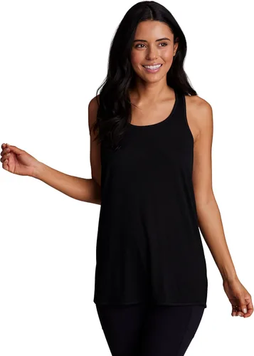 Vista 16 de RBX Active - Camiseta de tirantes para mujer con espalda en T, fluida, para yoga y entrenamiento con detalle de moda Baton Rouge