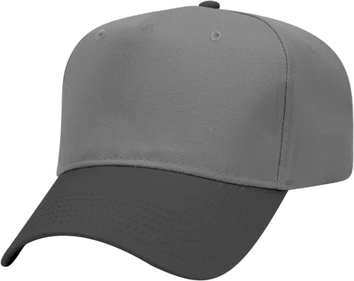 Vista 34 de OTTO Gorra de béisbol de perfil medio con 5 paneles OTTO 31-069 Negro y natural.
