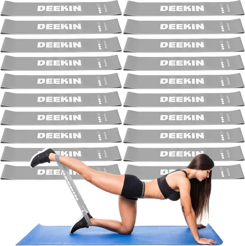 Vista 8 de DEEKIN 20 Pcs Resistance Bands Bulk Loop Resistance Exercise Bands for Working Out Stretch Yoga Starter Set Elastic Exercise Fitness Band Equipment