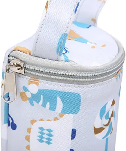 Vista 8 de Calentador de agua de leche, bolsa aislada para bebés, calentador de biberón de lactancia para bebé, bolsa de biberón preservada para viajes