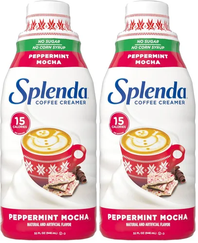 Vista 22 de SPLENDA Crema de café de vainilla francesa baja en calorías, sin azúcar, botella de 8 onzas líquidas