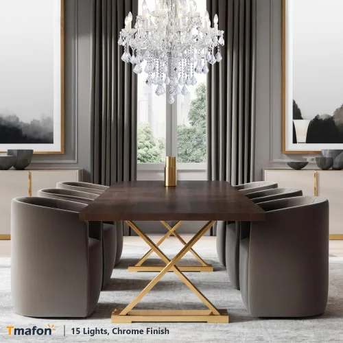 Vista 7 de Candelabros modernos de cristal para comedor, pequeños cristales para dormitorio, comedor, pasillo, isla de cocina, baño, armario