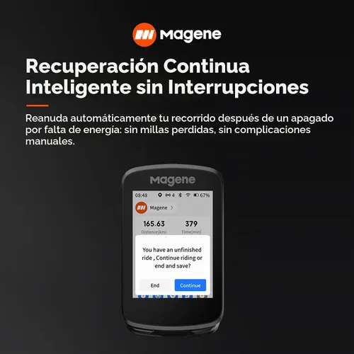 Vista 4 de Magene C506 GPS Bike Computer - Pantalla táctil a color de 2.4", navegación inteligente, WiFi rápida y Bluetooth, asistente de conducción